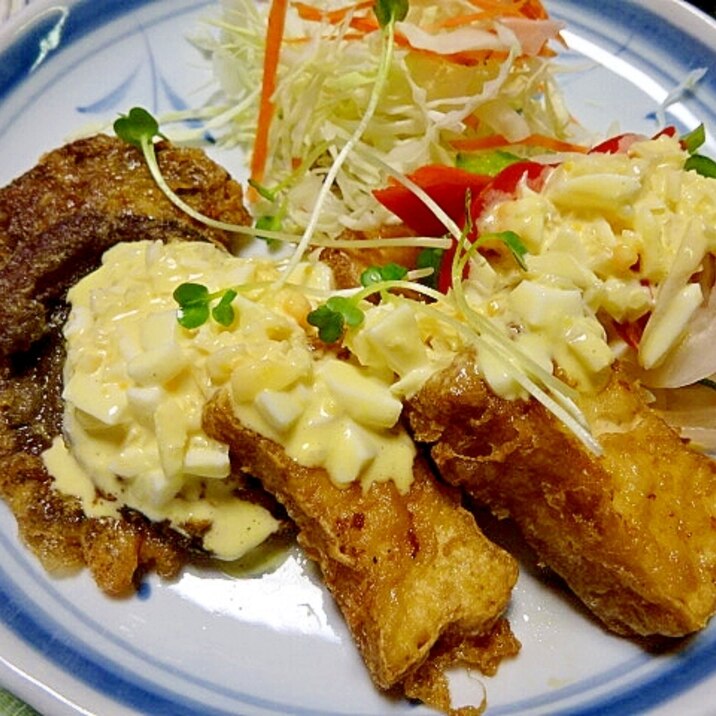 チキンだけじゃない~厚揚げとしいたけの南蛮